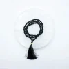 Mala Onyx Noir Mat | 108 perles