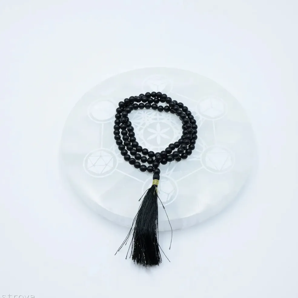 Mala Onyx Noir | 108 perles