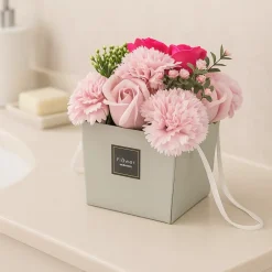 Panier de fleurs de savon