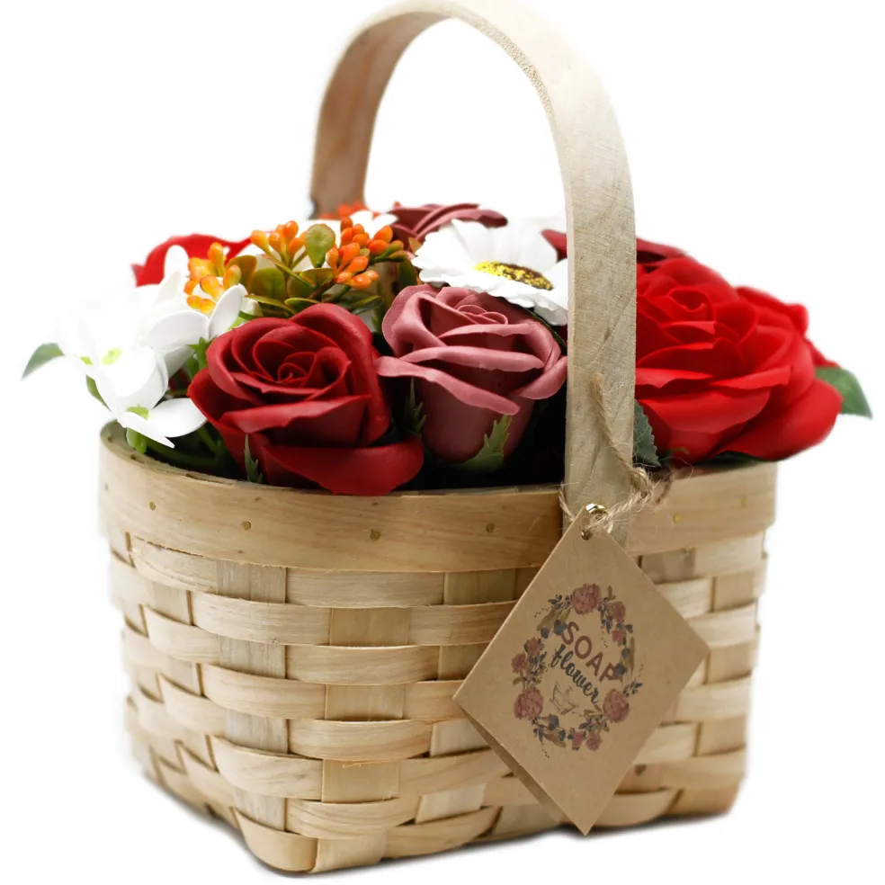 Panier de fleurs de savon - L