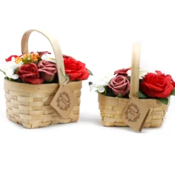Panier de fleurs de savon - L