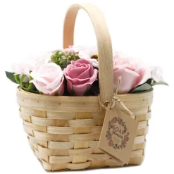 Panier de fleurs de savon - L