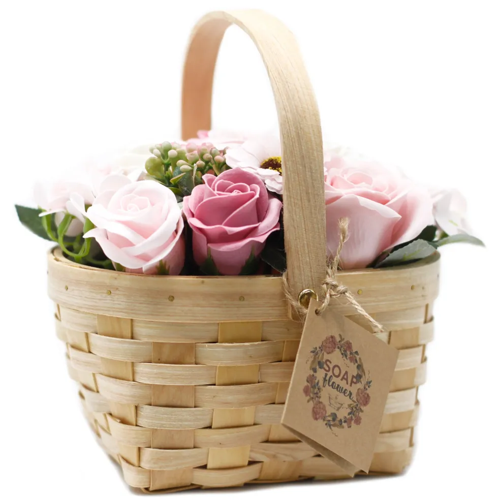 Panier de fleurs de savon - L