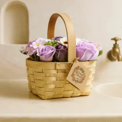 Panier de fleurs de savon - L