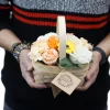 Panier de fleurs de savon - M