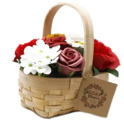 Panier de fleurs de savon - M