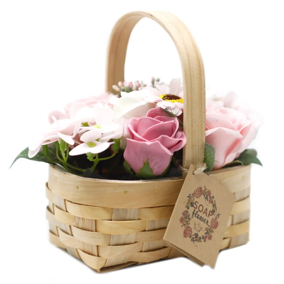 Panier de fleurs de savon - M