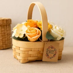 Panier de fleurs de savon - M