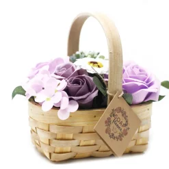 Panier de fleurs de savon - M