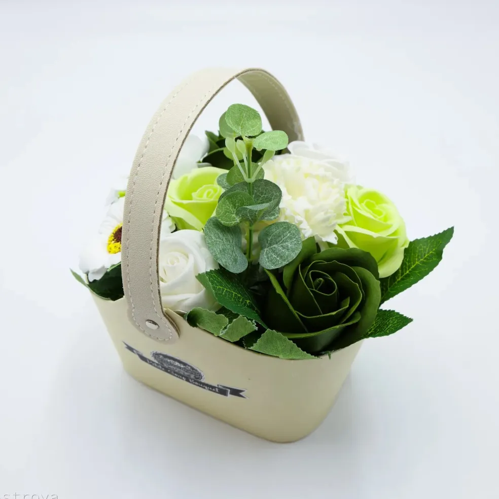 Panier de fleurs de savon - XL