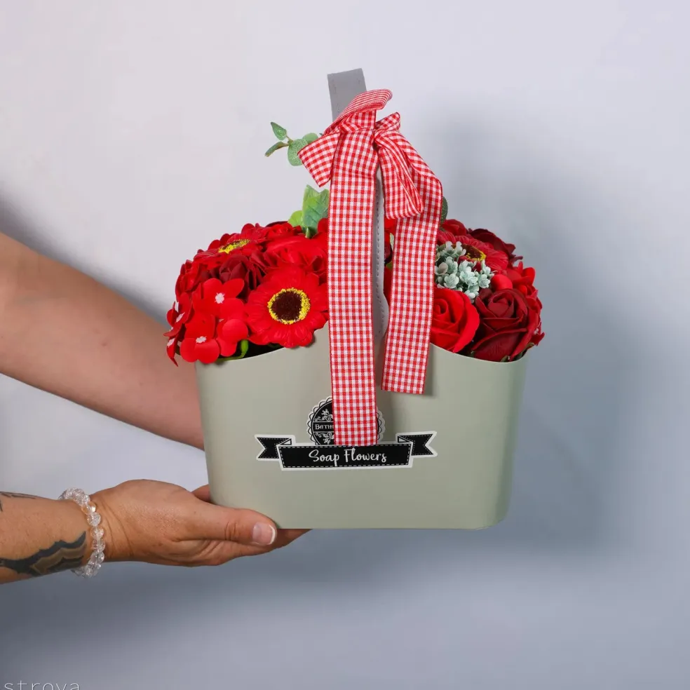 Panier de fleurs de savon - XL