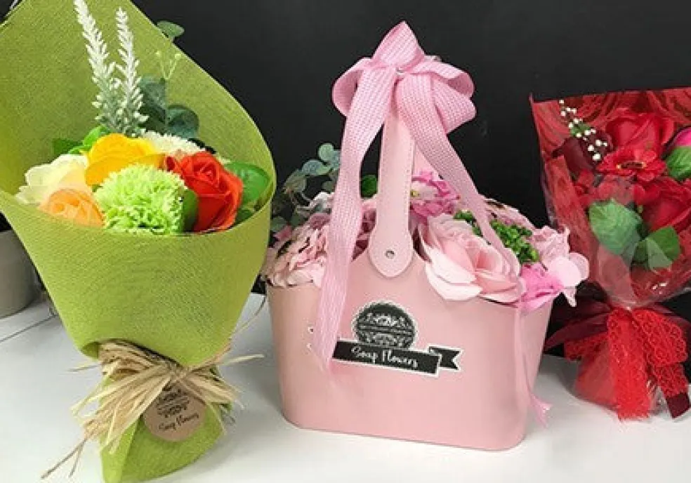 Panier de fleurs de savon - XL