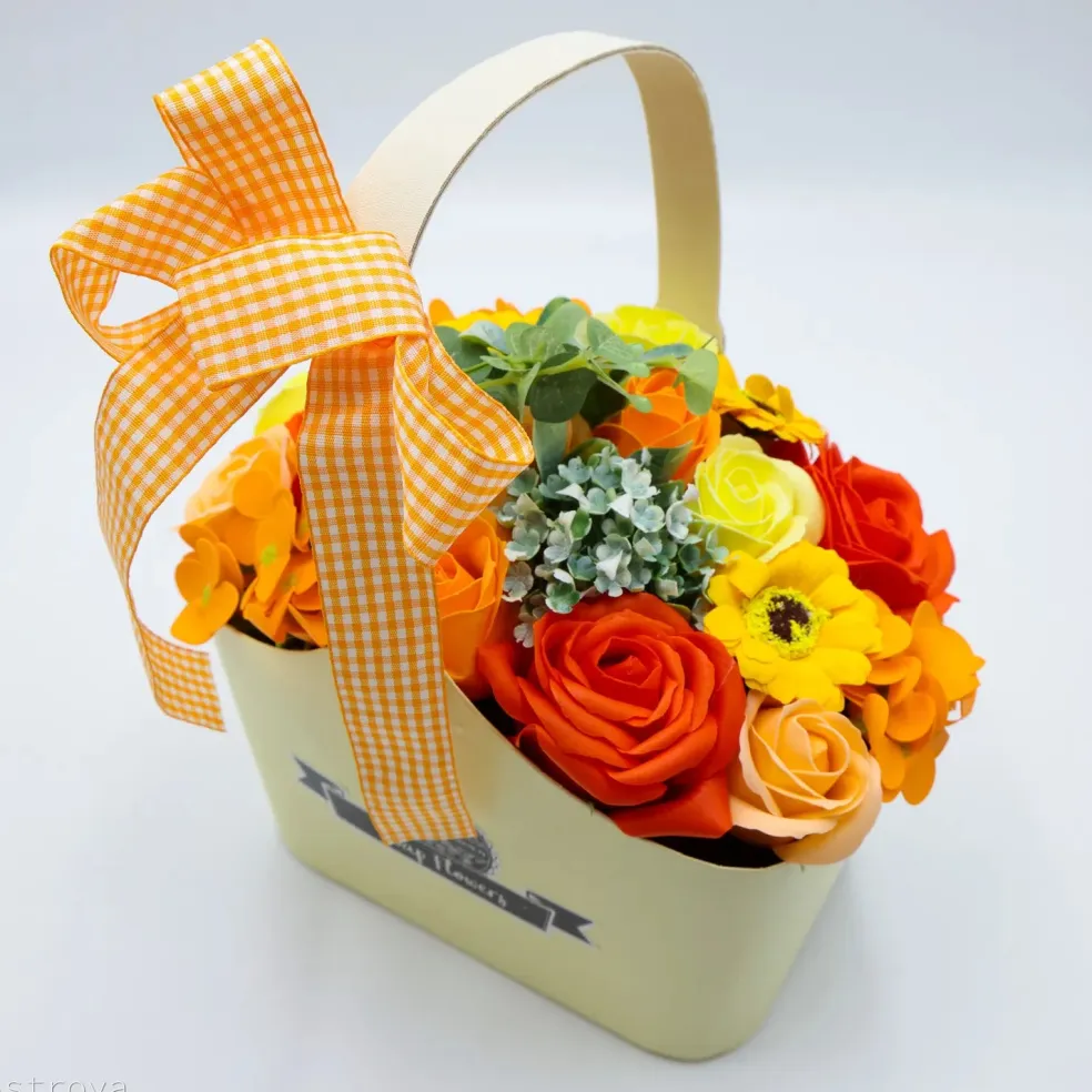Panier de fleurs de savon - XL