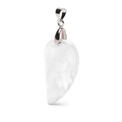 Pendentif Aile d'Ange en Cristal de Roche