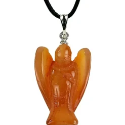 Pendentif Ange en Cornaline - Design Unique