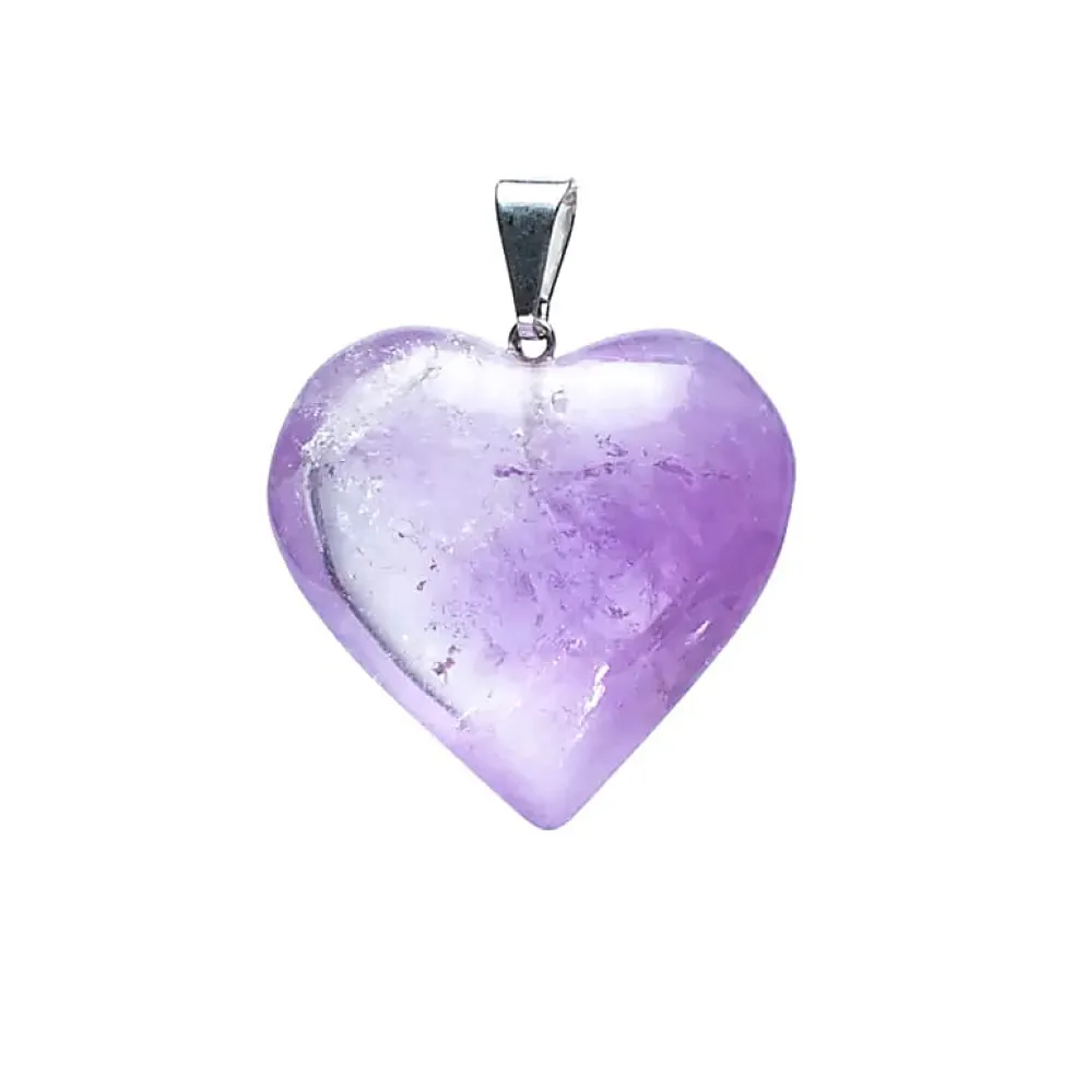 Pendentif Coeur en Améthyste