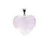 Pendentif Coeur en Quartz Rose