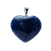Pendentif Coeur Sodalite Bleu Naturel