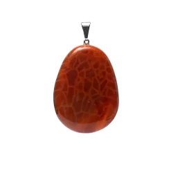 Pendentif en Agate de Feu Forme Goutte