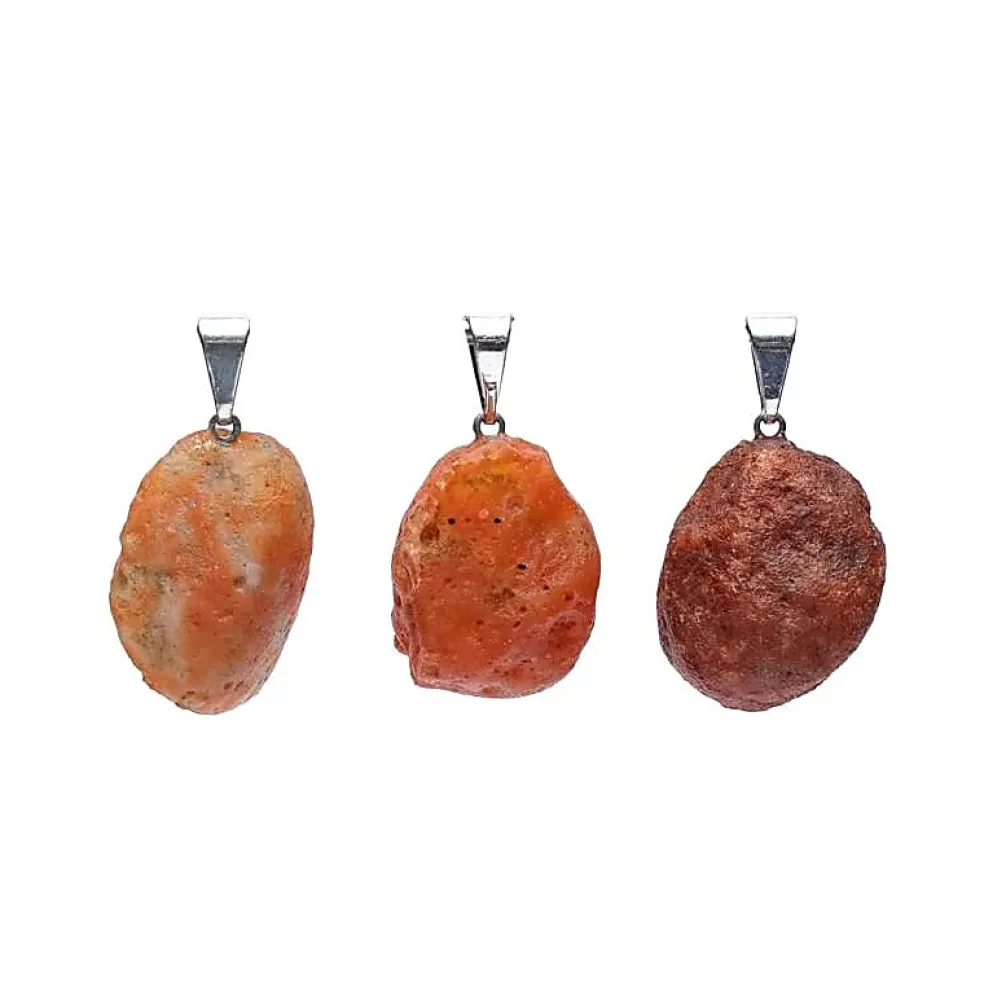 Pendentif en Agate de Feu Élégant
