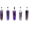 Pendentif en Améthyste Facetté Élégant et Raffiné