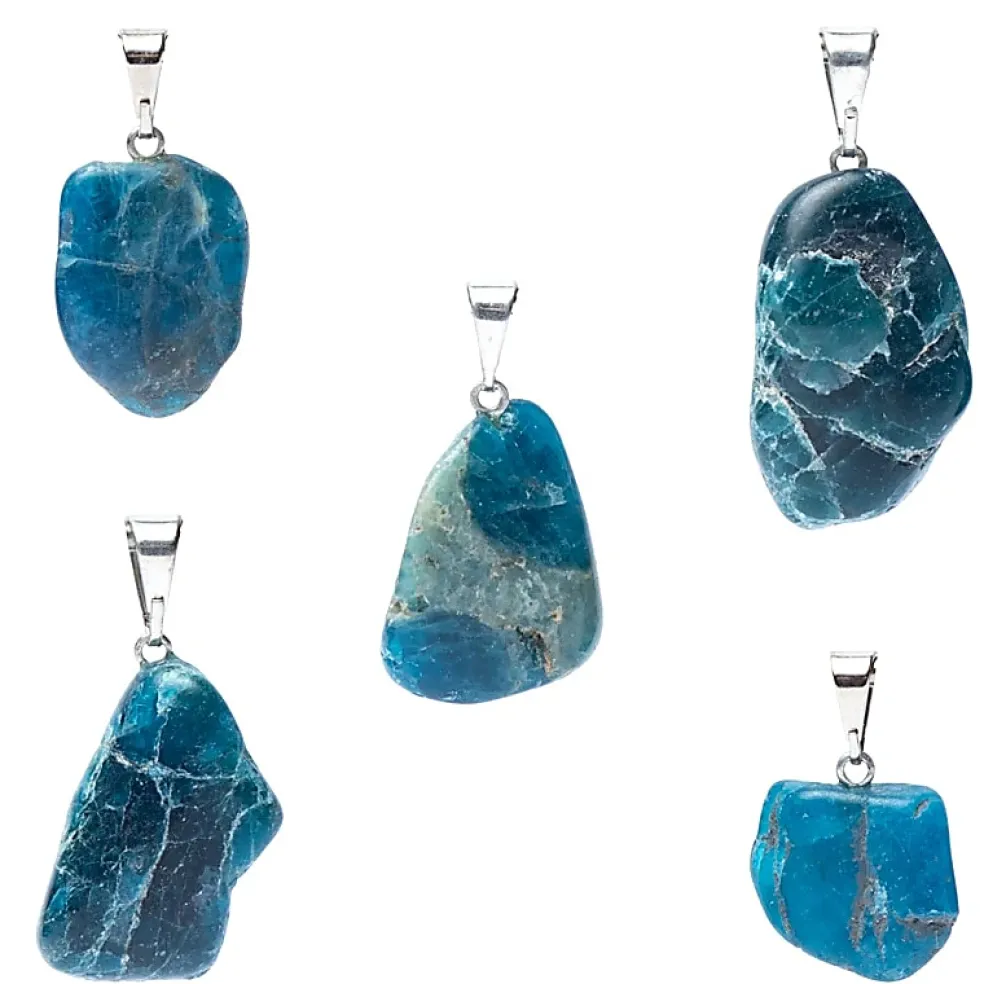 Pendentif en Apatite avec crochet