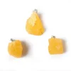 Pendentif en Calcite Jaune brute