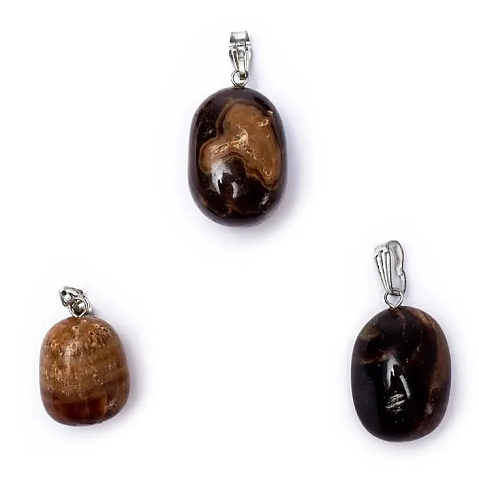 Pendentif en Calcite Miel avec crochet
