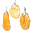 Pendentif en Calcite Orange