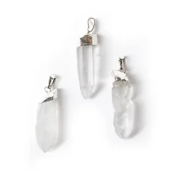 Pendentif en Cristal de Roche Naturel brut