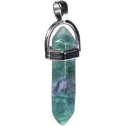 Pendentif en Fluorite Multicolore Élégant