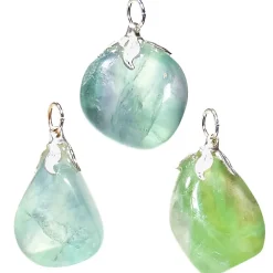 Pendentif en Fluorite Verte Naturelle