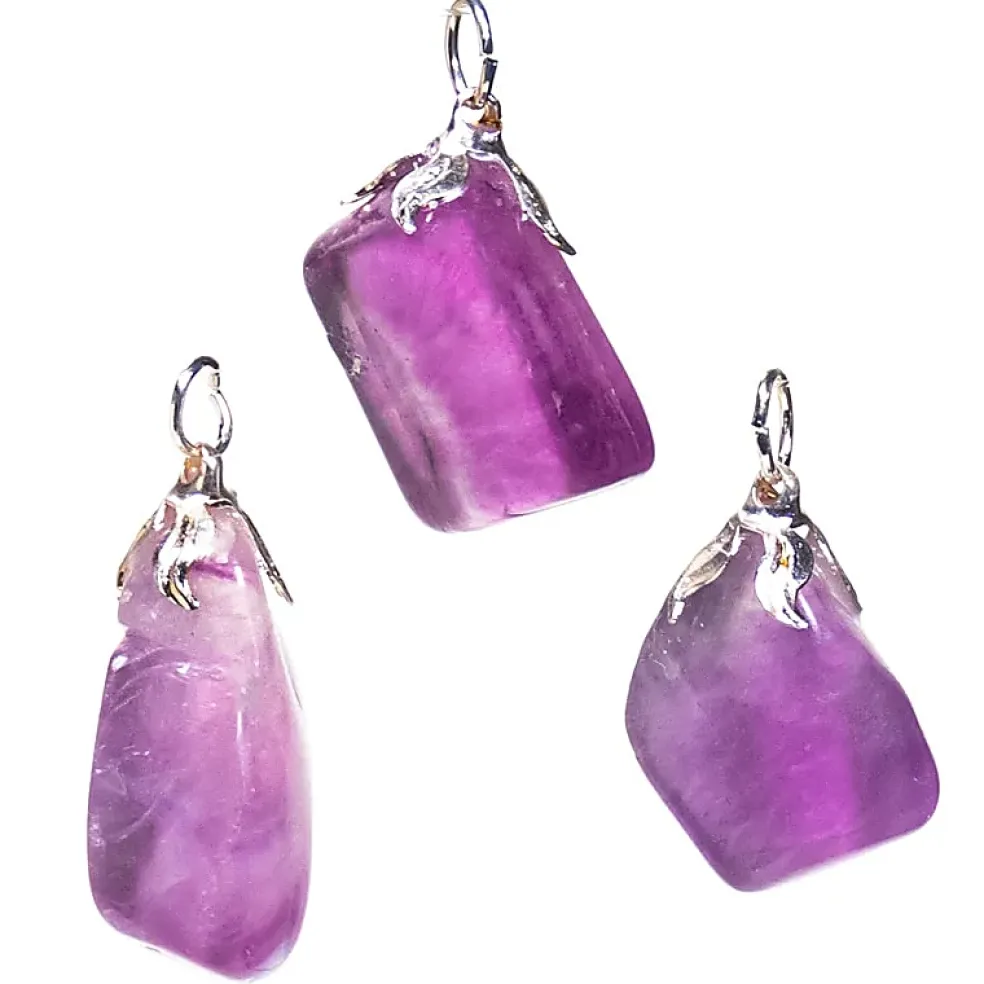Pendentif en Fluorite Violette - Forme