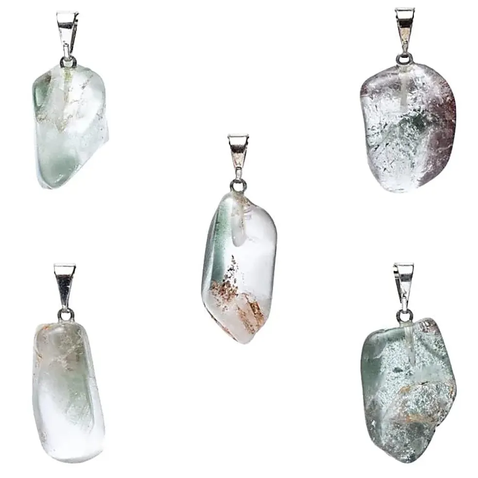 Pendentif en Lodolite percé - Quartz Chaman