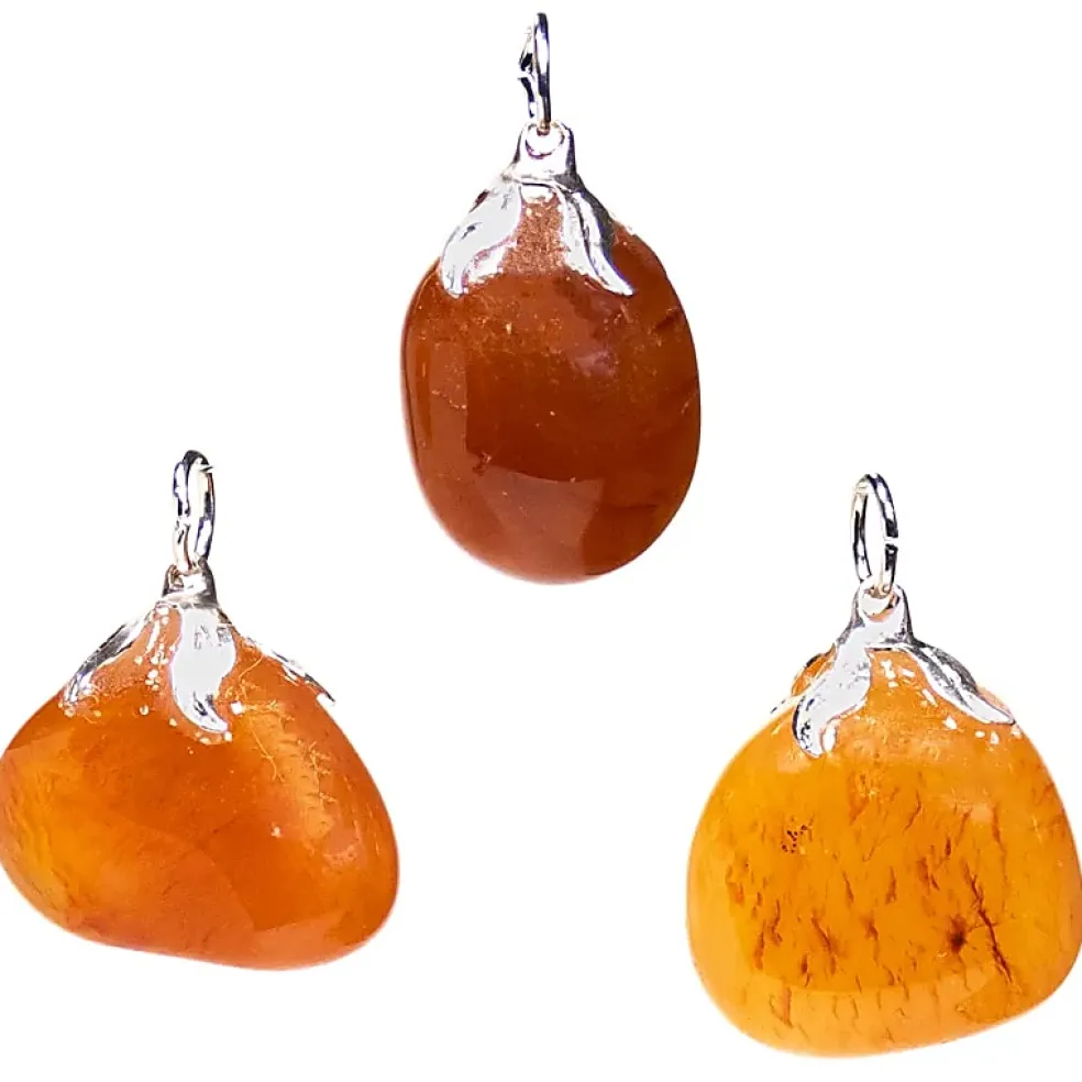 Pendentif en pierre Cornaline