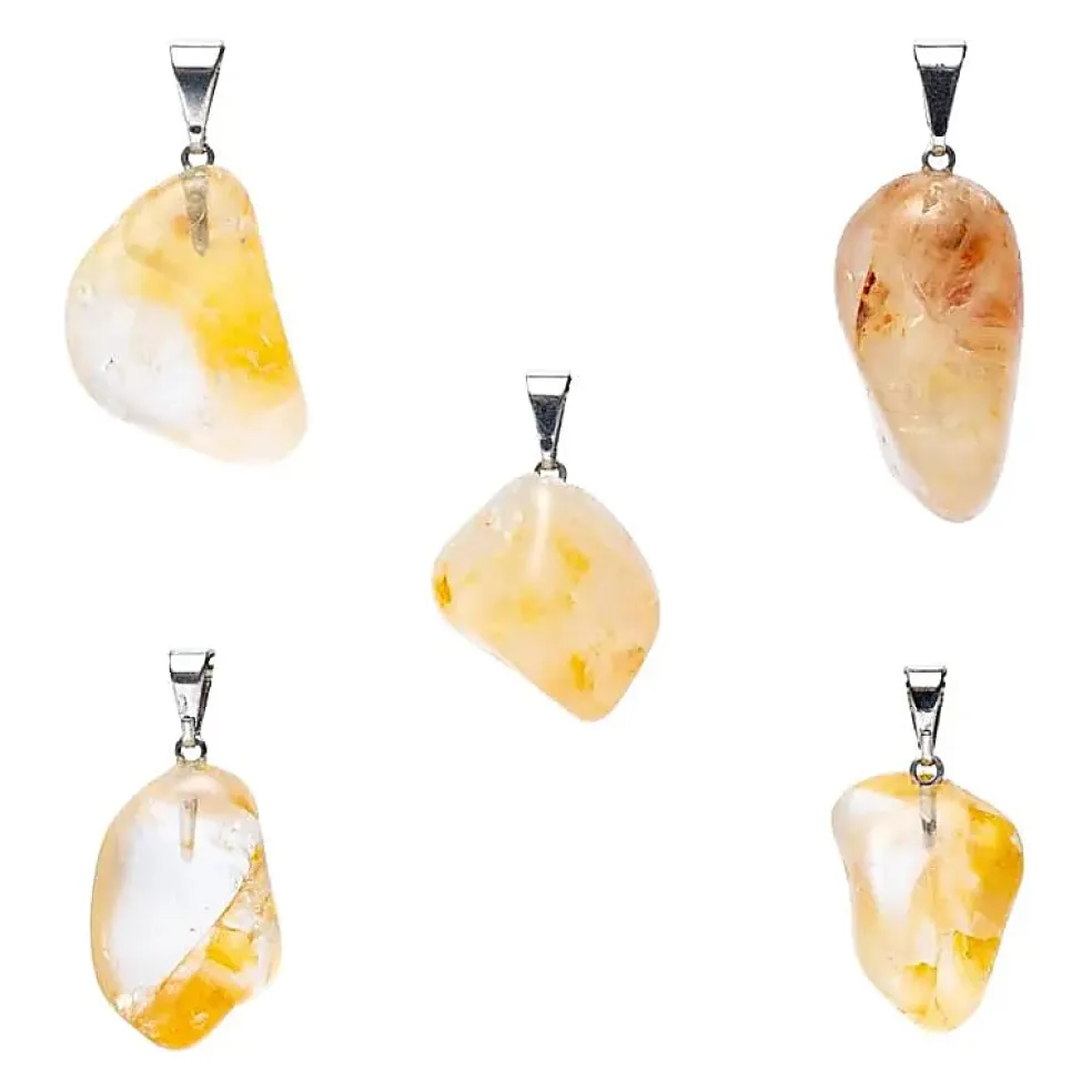 Pendentif en Quartz Hématoïde Percé