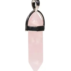 Pendentif en Quartz Rose - Forme Ovale