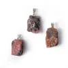 Pendentif en Rhodonite brute