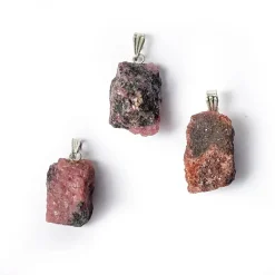 Pendentif en Rhodonite brute