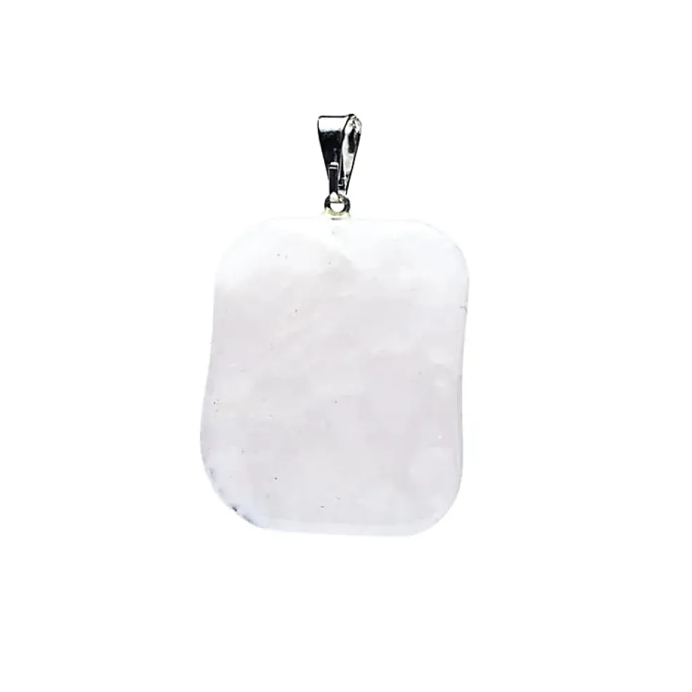 Pendentif Fantaisie en Quartz Rose
