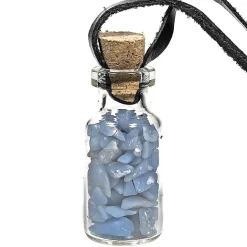 Pendentif fiole - Angélite