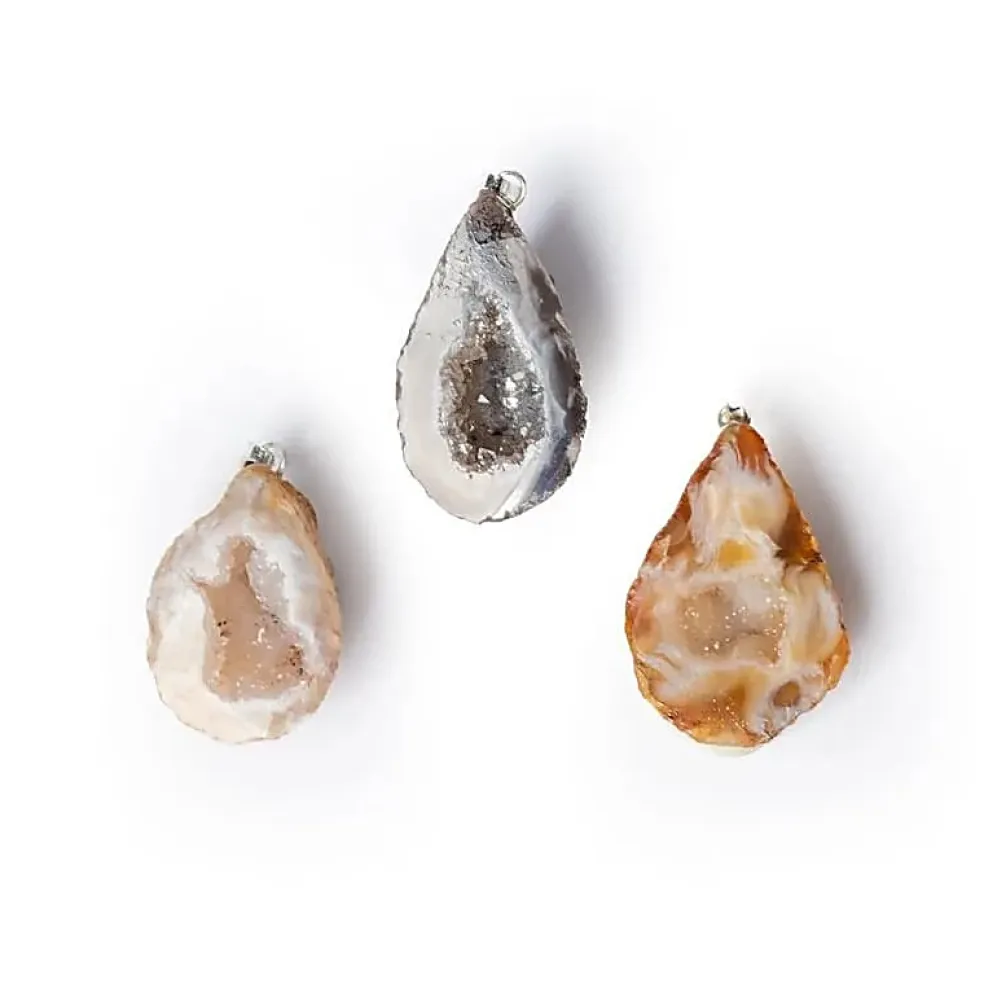 Pendentif Géode en Agate