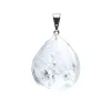 Pendentif Goutte en Cristal de Roche