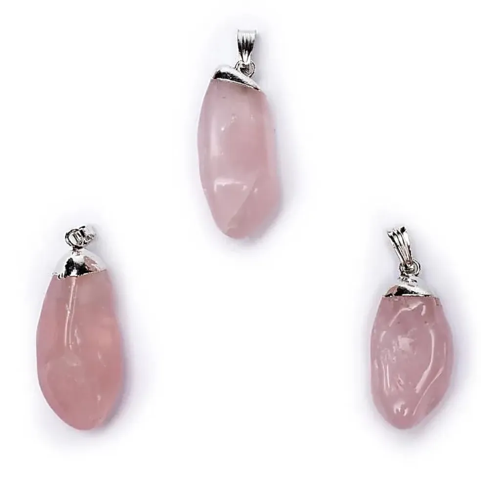 Pendentif Quartz Rose