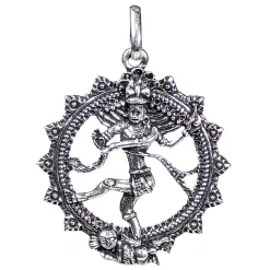 Pendentif Shiva Argenté Élégant