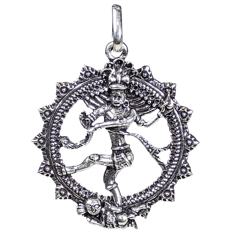 Pendentif Shiva Argenté Élégant