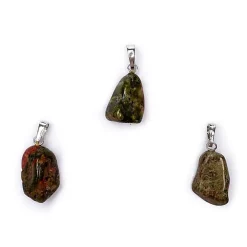 Pendentif Unakite avec crochet