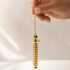 Pendule Laiton plaqué Or | Fleur de Vie