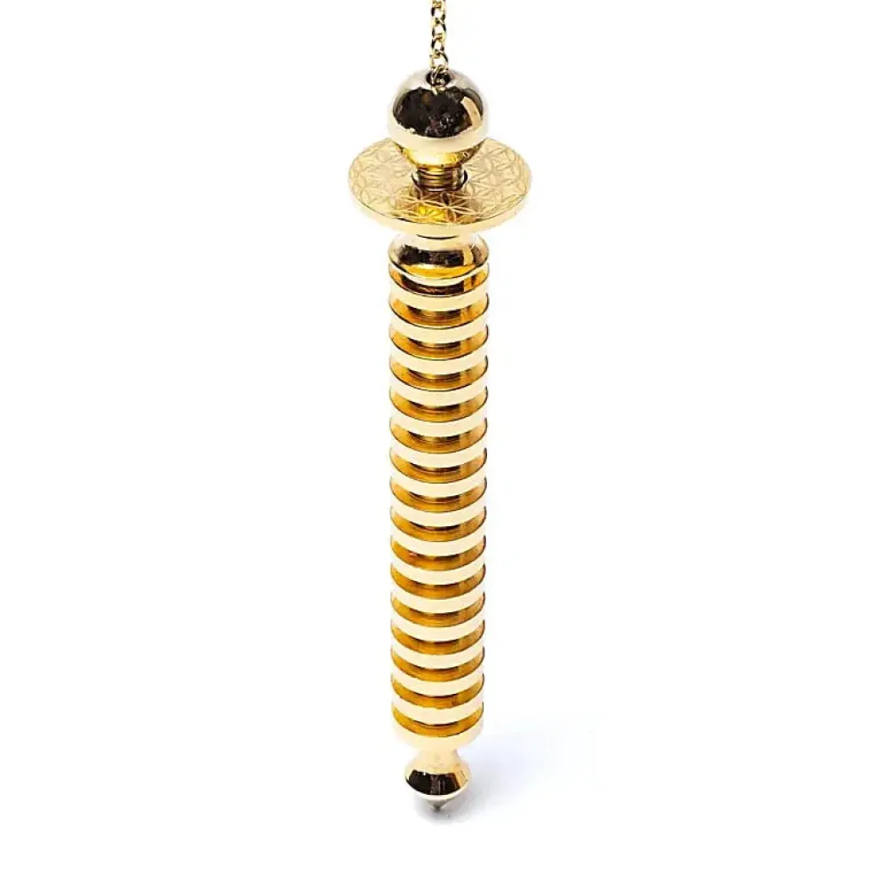 Pendule Laiton plaqué Or | Fleur de Vie