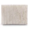 Porte savon strié en Onyx Blanc